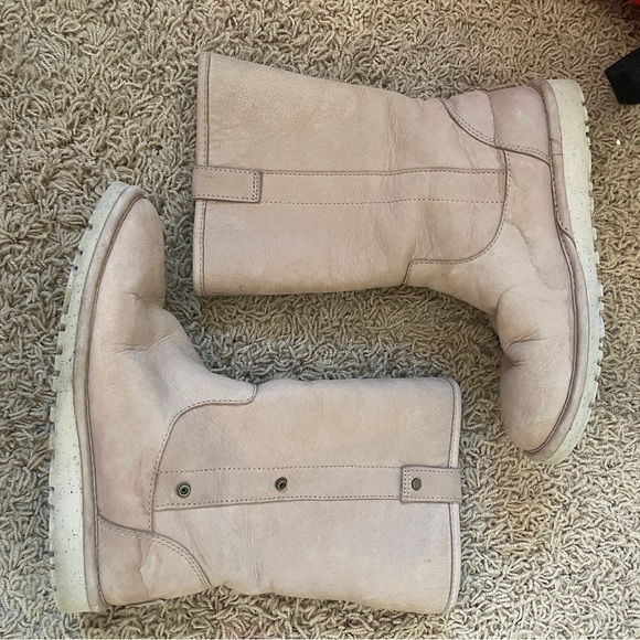 UGG Australia Malinda convertible Boot Sand Fawn Sheepskin Size 6 Uggs Winter - Picture 13 of 16